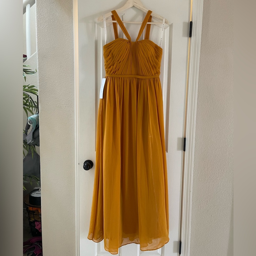 Azazie Dress - Butterscotch Yellow